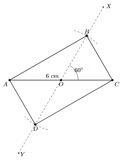 Step 5: Join the vertices AB, BC, CD, and DA.